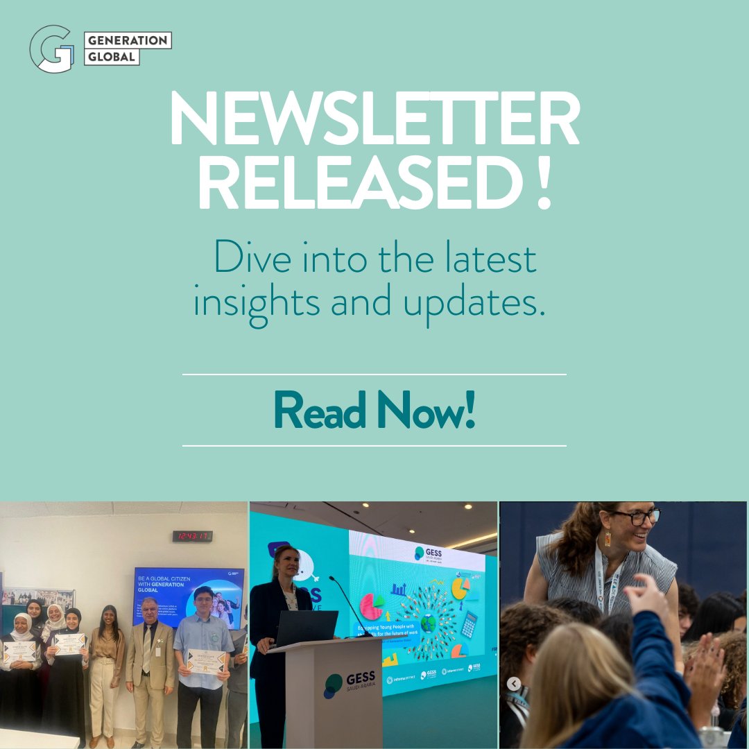 📬 Our Q2 2025 newsletter is here!

From Earth Day Dialogues to school visits in India &amp; the UAE, new resources, global events, and a fresh topic on Leadership - see how we're building global citizens through dialogue.🌍✨

🔗Read now: generation.global/news/2025/07/1…