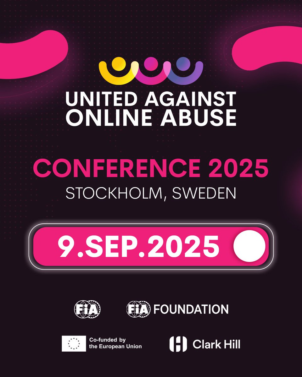 Online abuse has no place in sport. 

On the 9th of September the FIA’s United Against Online Abuse Campaign will tackle the growing crisis of online abuse in sport, welcoming experts who will share insights into the newest research and trends, experiences with online abuse and