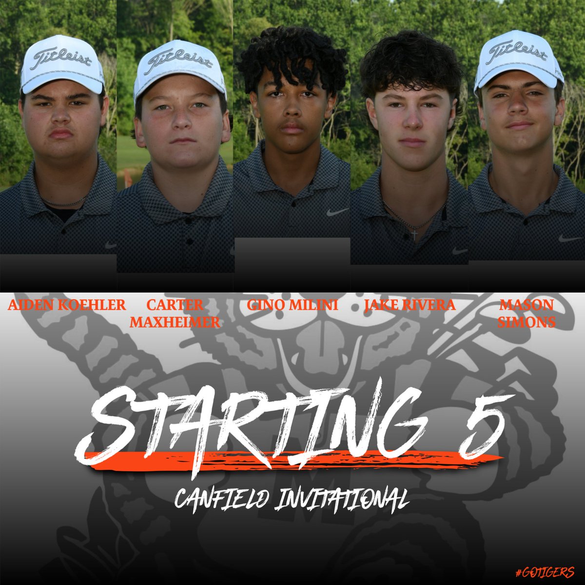 MTigerBGolf's tweet photo. The Tigers are up bright &amp; early this morning, we are headed to Mill Creek GC to play in the Canfield Invitational. @MTigerAthletics @massillonwhs @koehler_11 @CarterMaxheime1 @ginom_16 @SimonsMaso16039 https://t.co/5pEGPYmmlR