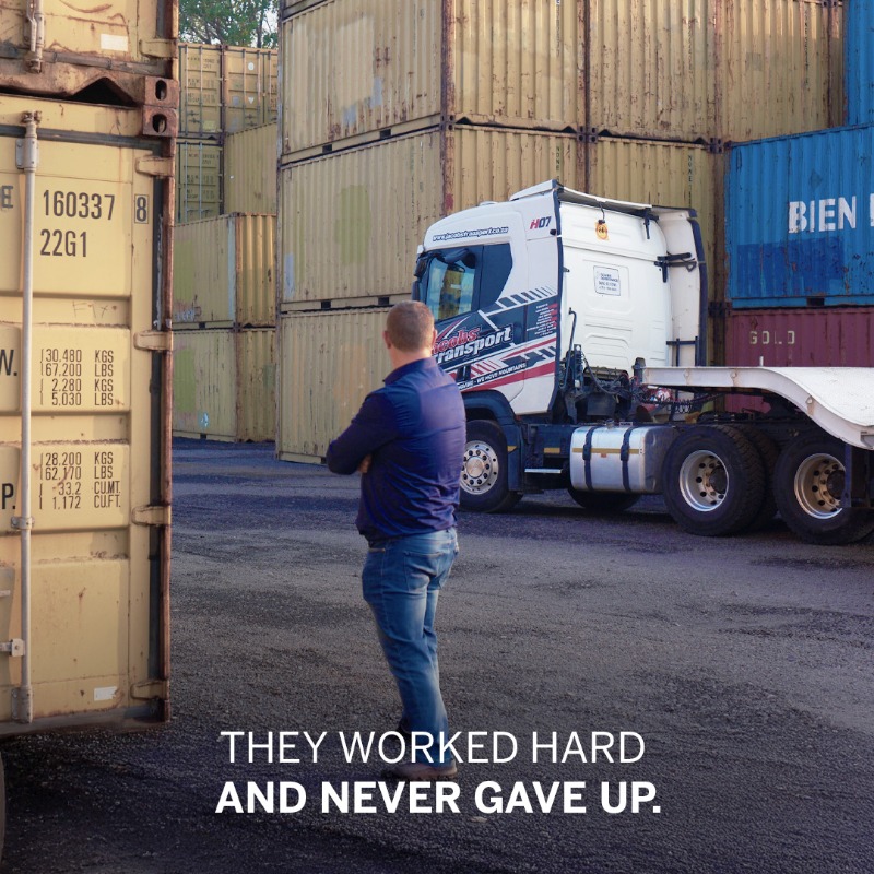 SB_BusinessZA's tweet photo. From one truck to a national fleet, Jacobs Transport’s growth shows what’s possible with determination and the right partner by your side.