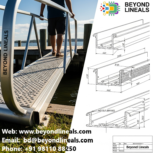 Beyondlineals's tweet photo. 🚢#Safe Access Every #Tide
#Aluminum #extruded #gangways are engineered for #stability corrosion #resistance &amp; slip-proof #performance—connecting #floating #docks to #land with lasting #strength
Smooth #passage #strong #support
#AluminumExtrusion
#AluminumProfile
#Doors
#Windows https://t.co/L2LuA489AM