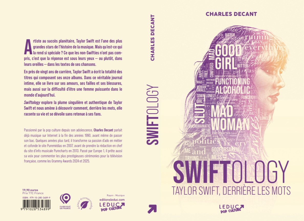 Vu l’annonce de ce matin, ce mardi semble idéal pour vous annoncer la sortie de… MON PREMIER LIVRE ! 🥳 Il s’appelle ‘Swiftology - Taylor Swift, derrière les mots’ et sortira le 10 octobre ! Déjà dispo en préco partout - à commencer par Lucky Records 😉 lucky-records.com/swiftology-tay…