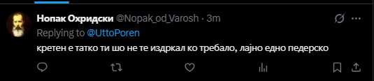 😅...све ти јебем малоумну...одблокирај ме, пиши ми у дм, ќе ти оставам број, па да се видиме...за арно за убаво