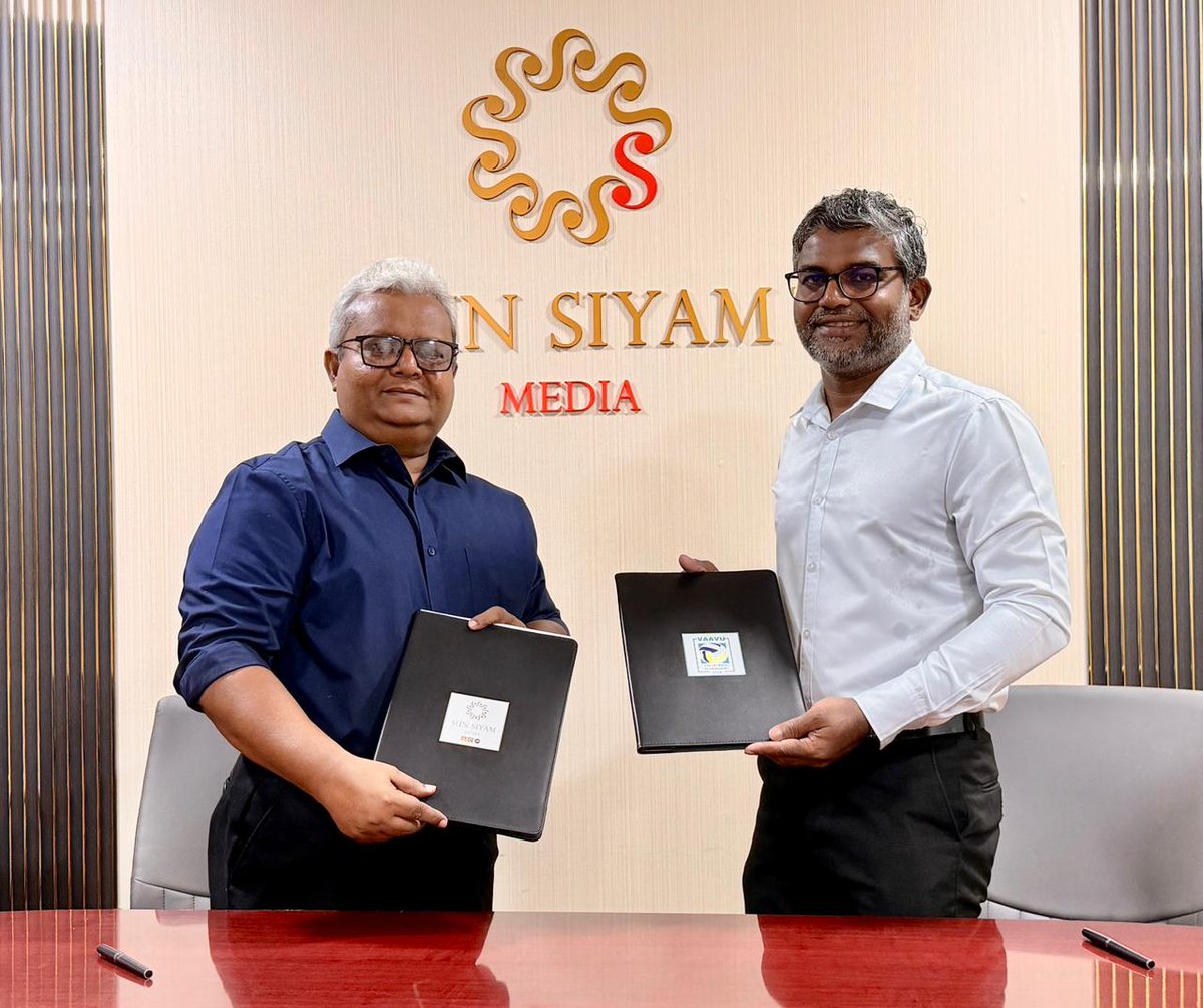 MOU signed today between Sun Siyam Media and this council to live stream the Vaavu Atoll Volleyball Tournament 2025!
<a href="/Shuj4uAli/">Shuja VAAVU RAEES</a> <a href="/sstvmv/">SSTV</a>