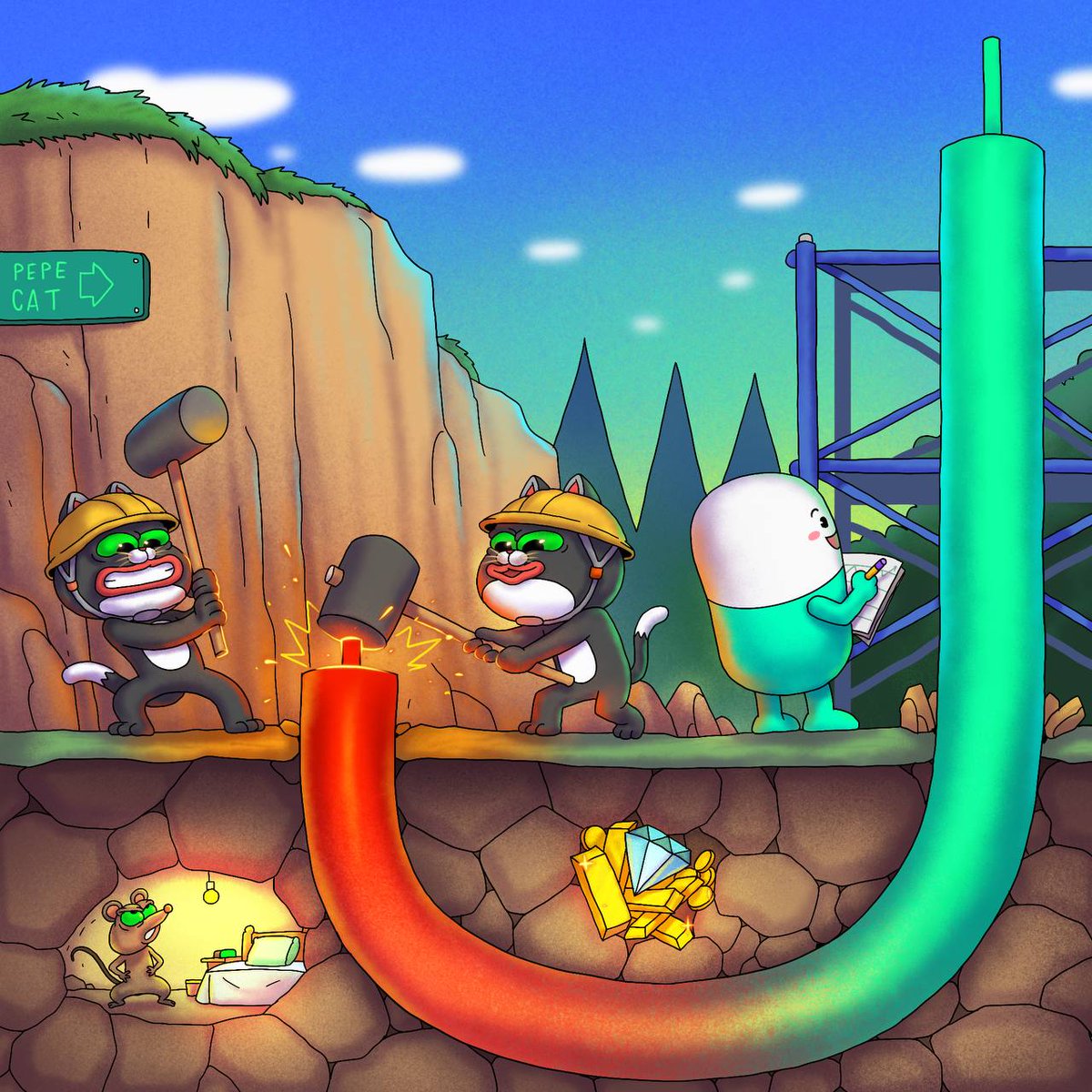 🚀 9 months since #PEPECAT launched on <a href="/pumpdotfun/">pump.fun</a>  and we’re still climbing 📈

From memes to art to pure community vibes — no hype machines, no fake followers. Just holders, artists, and green candles. 🐱🔥

💚 The $PEPECAT fam is here to stay.

👉 linktr.ee/PEPECAT_Token