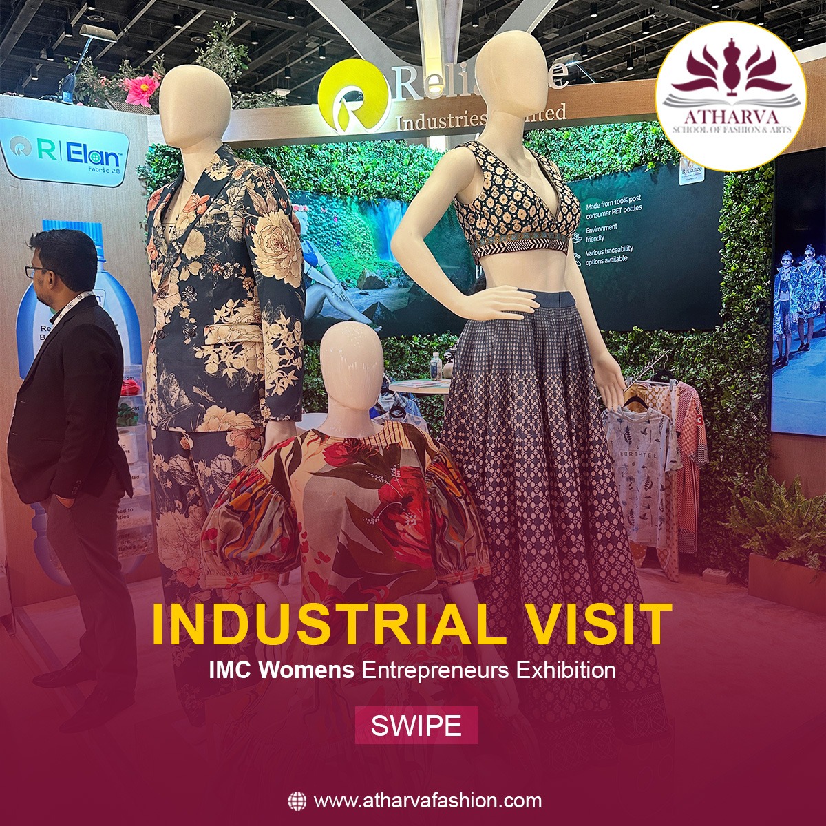 AsfaAtharva's tweet photo. Students of Atharva School of Fashion &amp; Arts explored innovation, creativity at the IMC Women Entrepreneurs Exhibition.
From unique designs to inspiring entrepreneurial journeys, it was a day filled with ideas and motivation to shape their own fashion futures. https://t.co/sdCmVJ7dmP