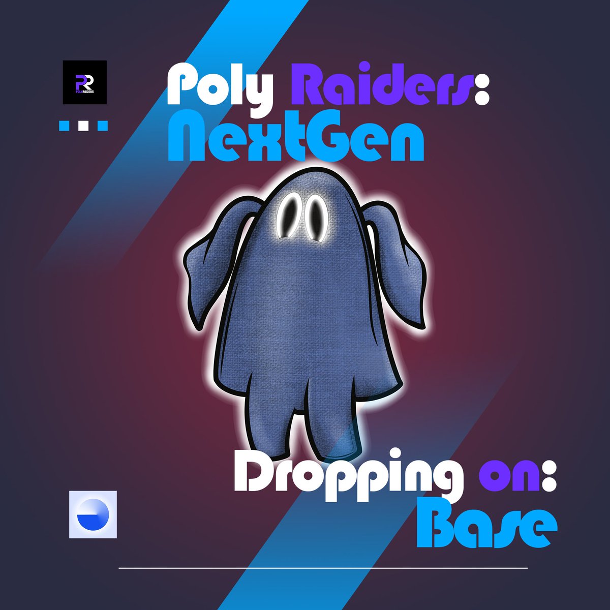 宣布将在 Base 上掉落的 Poly Raiders NextGen 海报
