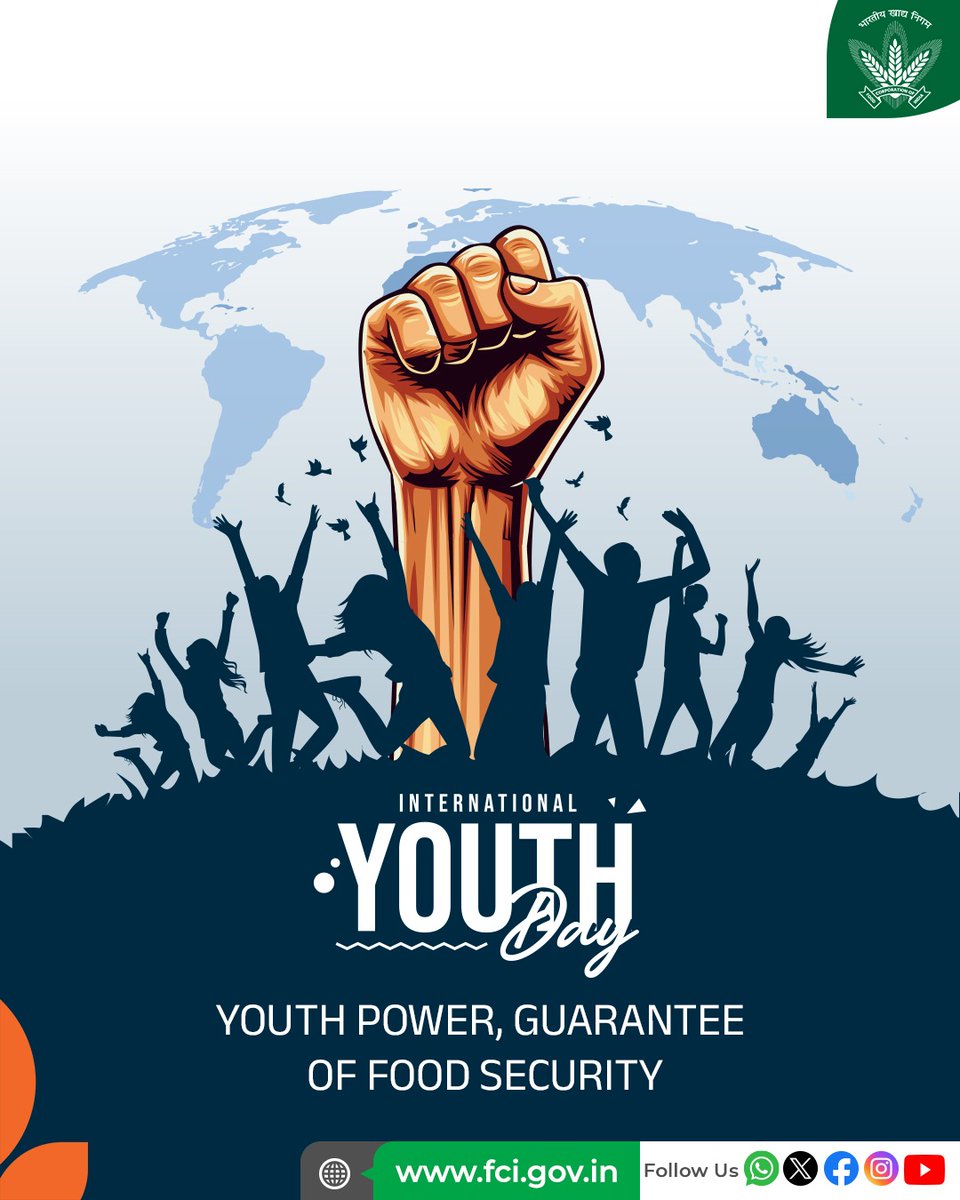 The youth of today are the builders of tomorrow’s India.
On International Youth Day, let’s pledge to strengthen not just our dreams, but also the nation’s food security.

#InternationalYouthDay