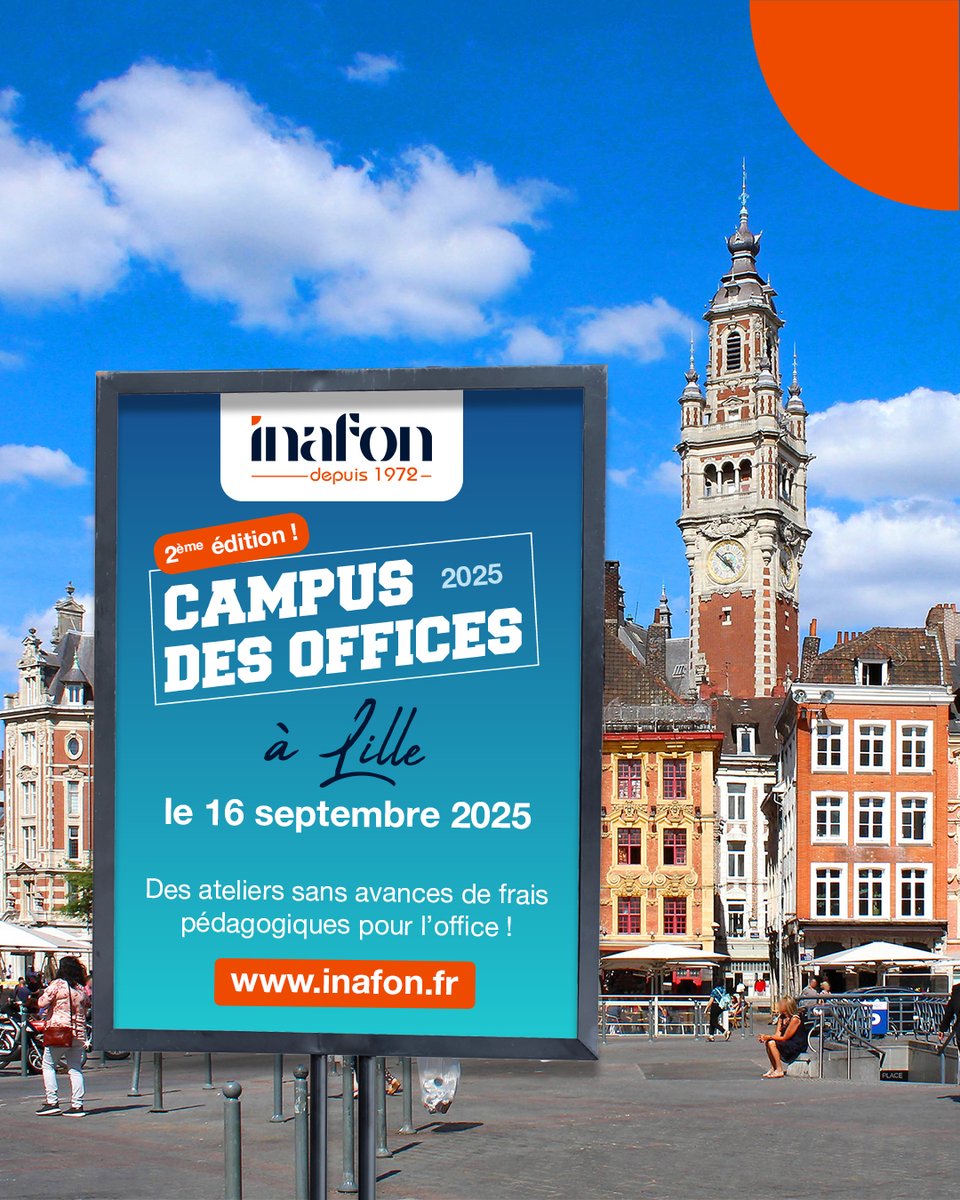 En tant que notaire salarié ou collaborateur du notariat, venez vous former sans avances de frais pour l'office !

Les Campus des offices se dérouleront à Lille le 16 septembre, mais également à Paris le 17 septembre 2025.

Ateliers et inscriptions ici 👉inafon.fr/catalogue/523/…
