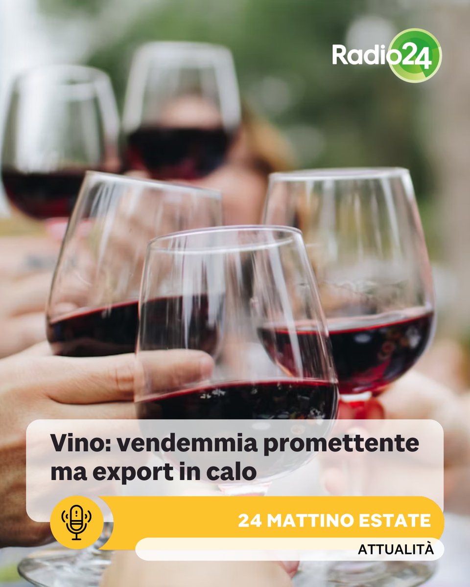 Radio24_news's tweet image. #Vino, #vaccini e Medio Oriente! 🍇💉🌍
A #24MattinoEstate: la #vendemmia 2025 con Riccardo Cotarella, i rischi sui vaccini con Giuseppe Remuzzi e la svolta in #Libano con Pejman Abdolmohammadi.
Ascolta su #Radio24: 👇
tinyurl.com/y2kjzkpc
#Hezbollah #Geopolitica
