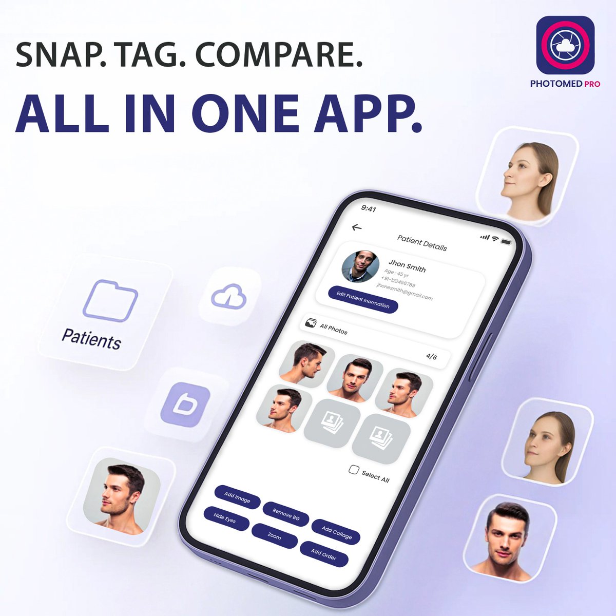 PhotoMed_'s tweet image. Snap. Tag. Compare.
Keep every patient photo organized and ready for precise comparisons — all in one secure app.
📲 PhotomedPro — Coming Soon.

#PhotomedPro #AestheticPractice #BeforeAndAfter #StreamlinedWorkflow #HealthcareInnovation #MedicalApp #ComingSoon