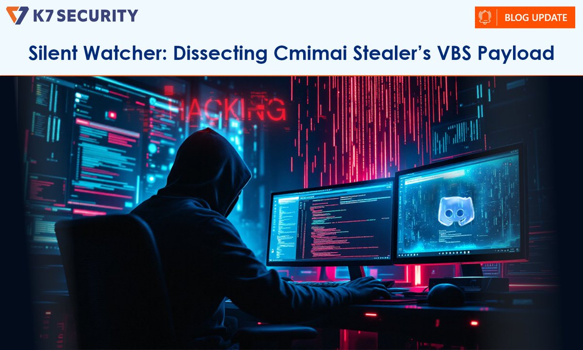 k7computing's tweet image. Silent Watcher: Cmimai Stealer Unveiled
Discover how this stealthy VBS-based malware uses PowerShell and Discord webhooks to exfiltrate sensitive data. Learn about its operational workflow and how to defend against it.
labs.k7computing.com/index.php/sile…

#MalwareAnalysis #DataProtection
