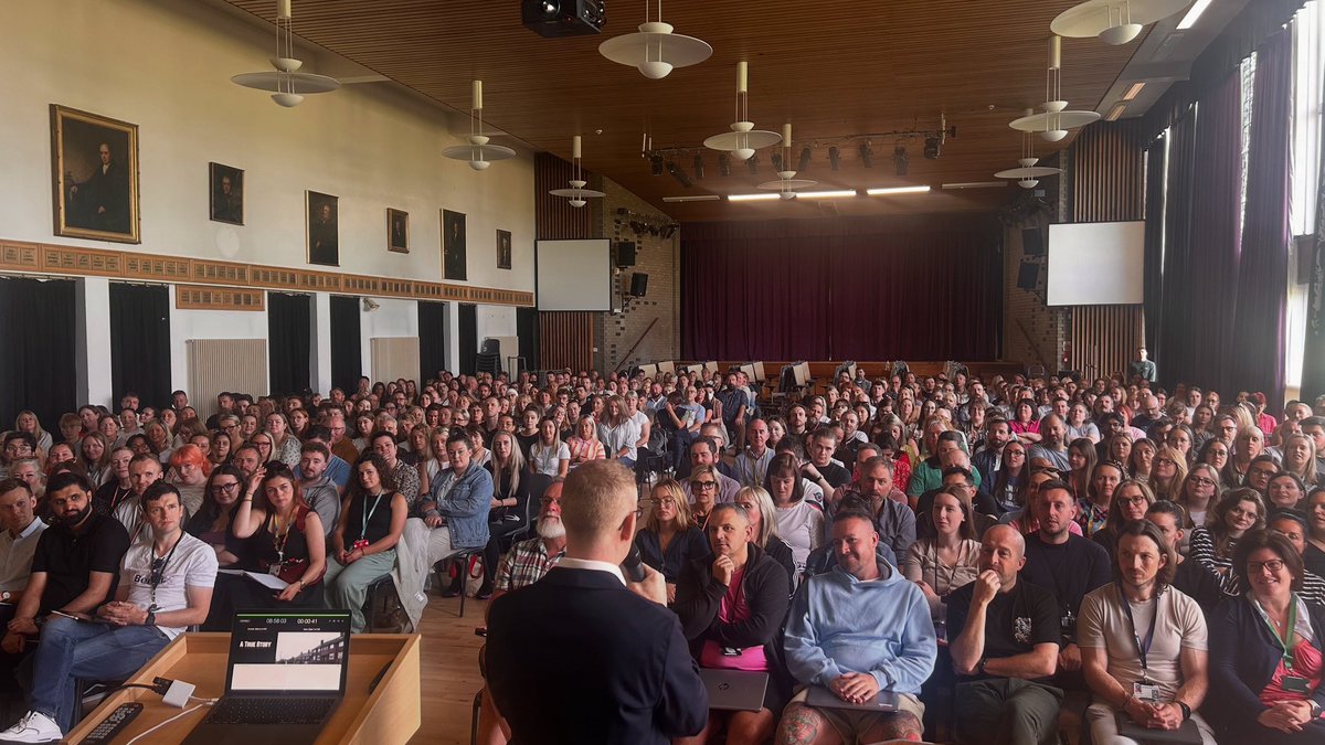 Back at it. This time in front of 400 teaching staff inn Edinburgh.