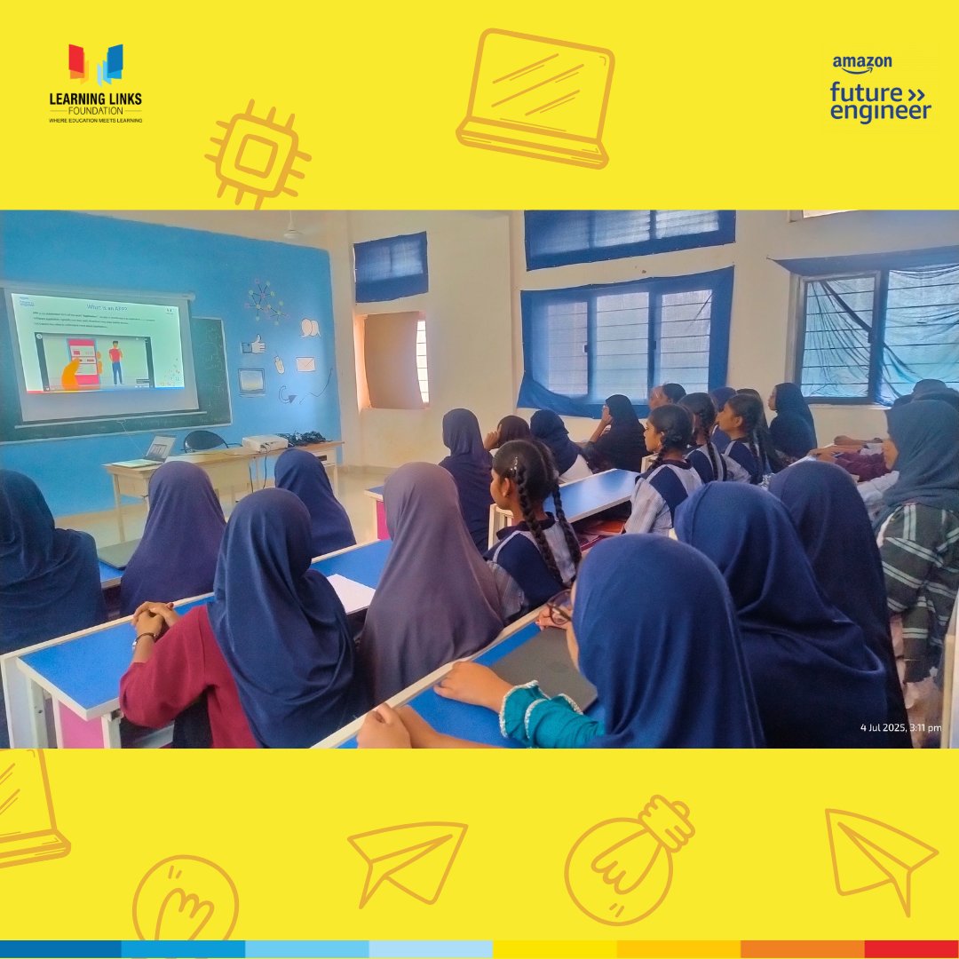 LLF_IN's tweet image. Under the Amazon Future Engineer initiative, our July Codeathon brought Grades 6–9 students into the world of coding! From animations 🎨 to apps 📱, they explored creativity, problem-solving &amp;amp; tech innovation. 🚀
#CodingForFuture #STEMEducation #FutureReady