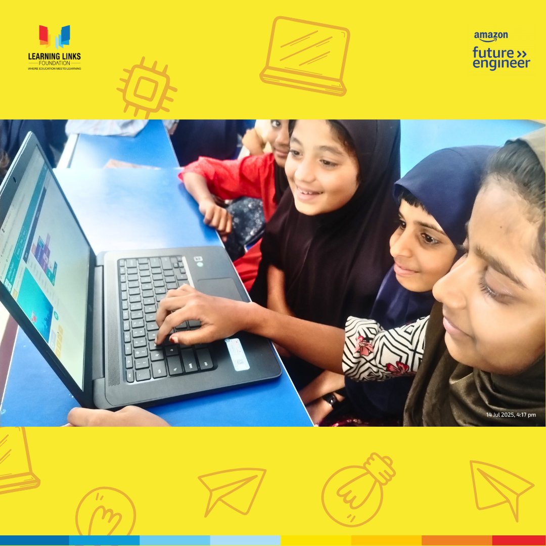 LLF_IN's tweet image. Under the Amazon Future Engineer initiative, our July Codeathon brought Grades 6–9 students into the world of coding! From animations 🎨 to apps 📱, they explored creativity, problem-solving &amp;amp; tech innovation. 🚀
#CodingForFuture #STEMEducation #FutureReady