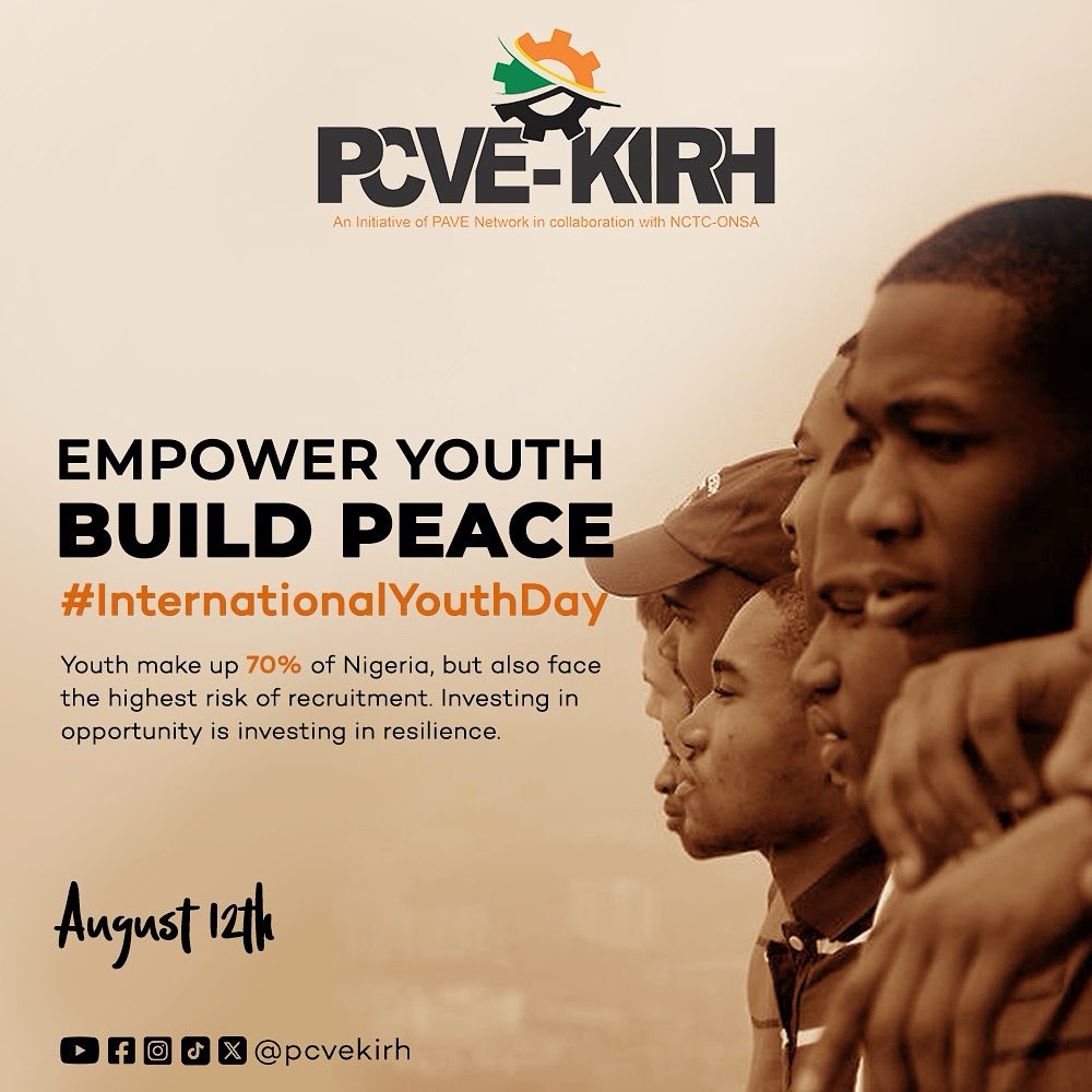 This #InternationalYouthDay, we honour Nigerian youth as peacebuilders. 🌟

What’s one opportunity that could change a young life in your community?