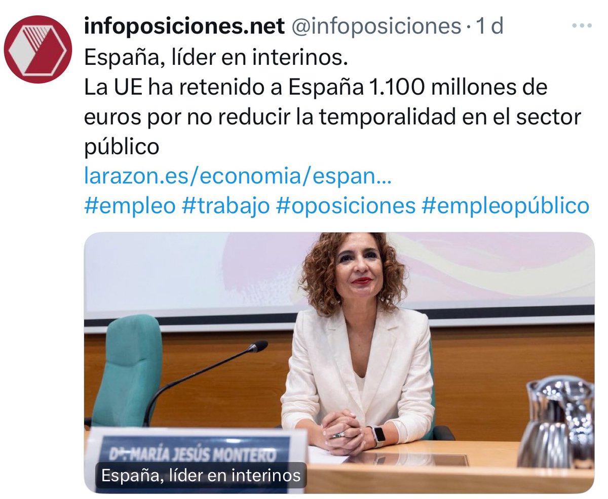 PAFPublica's tweet photo. 800.000 interinas en abuso de temporalidad.
La @ComisionEuropea @Roxanna sancionando al gobierno de @sanchezcastejon @gpscongreso por incumplir con los derechos básicos laborales y por destruir la agenda social.
@UnaiSordo @SG_UGT practicando sindicalismo servicial y bien pagado https://t.co/Hy7MiXHToX