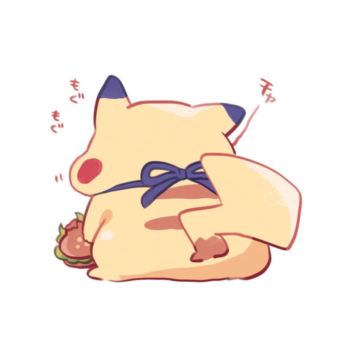 ダイナーピカチュウ つまみぐいのすがた #pokemonfanart #ポケモンイラスト
