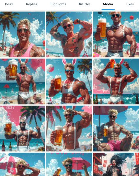 リプ返でお土産ついでにピンク筋肉上げてたら
僕のメディア部分がピンク筋肉にほぼ占拠されたｗｗｗ