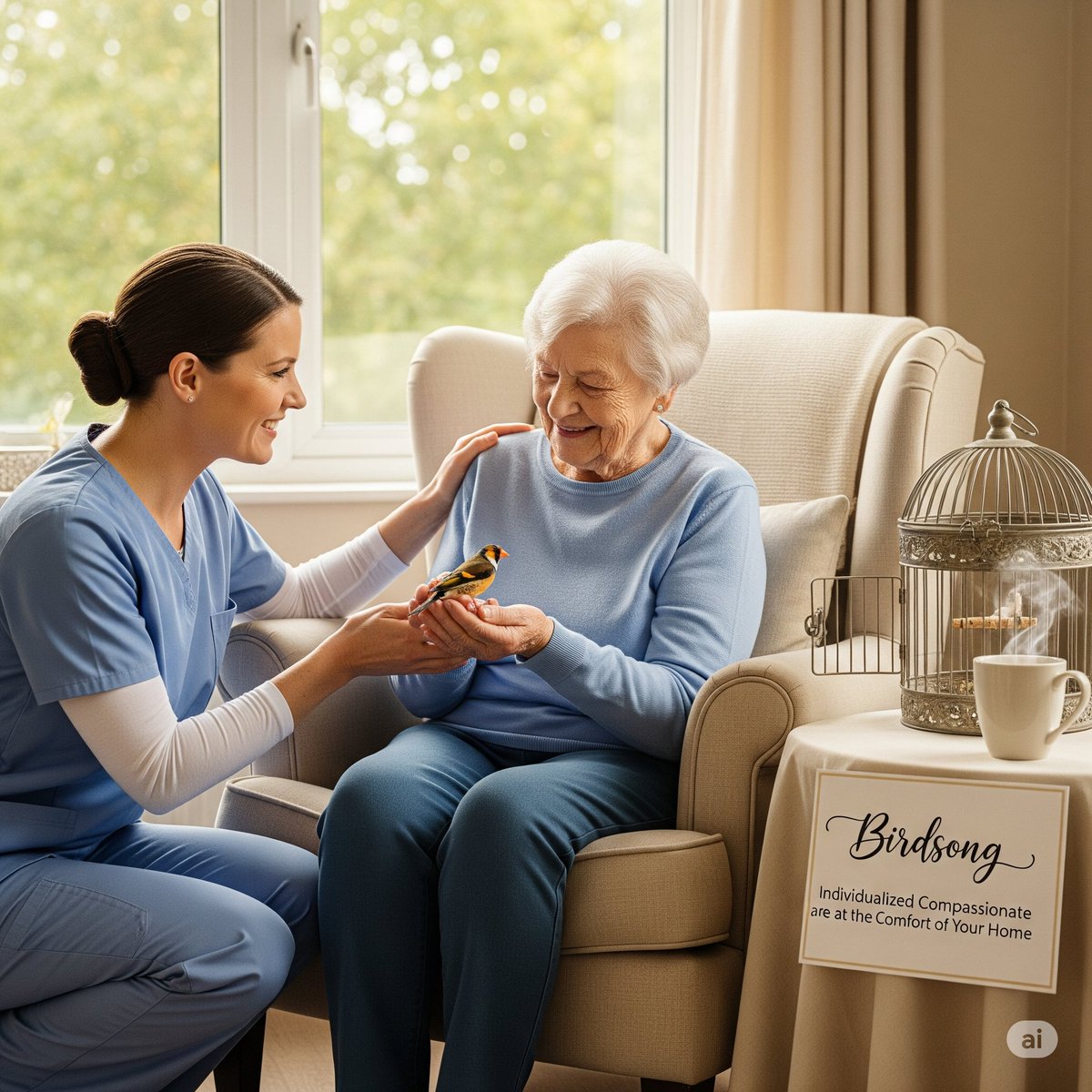 Birdsonghhc's tweet image. At Birdsong Home Healthcare, we believe in tailoring our services to  each individual’s needs and preferences. Our approach focuses on  empowering seniors to do as much as they can for themselves, with our  caregivers providing support where needed. #birdsonghhc #homehealthcare