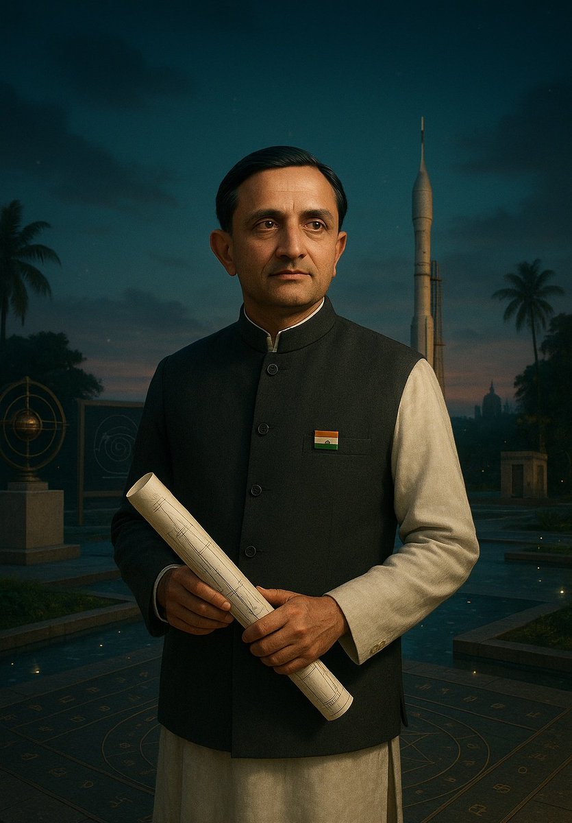 The man who saw space as a tool for national development.
Founded ISRO. 
Brought space tech to agriculture, weather, education.
Made India believe we could reach the stars!
On his birthday, respect to the Father of ISRO.

#ISRO #indianspace #spaceindia #indiaisro #vikramsarabhai