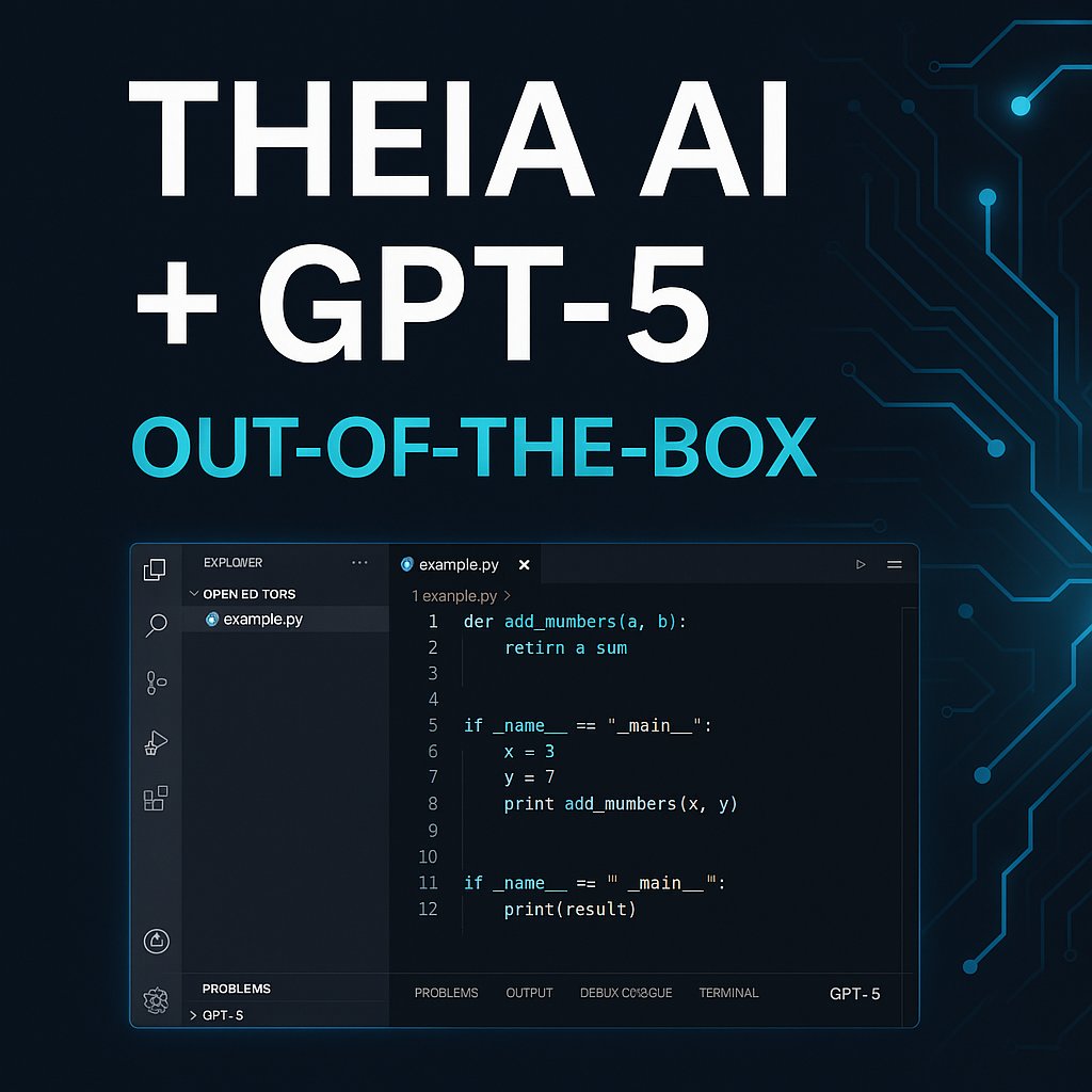 theia_ide's tweet image. 🚀 Theia AI & Theia IDE support GPT-5 —out of the box! No extra integration needed. Just add it to your model list and start coding smarter.
🔗 Read more: eclipsesource.com/blogs/2025/08/…
#eclipsetheia #theiaide #theiai #eclipseclouddevtools #gpt5