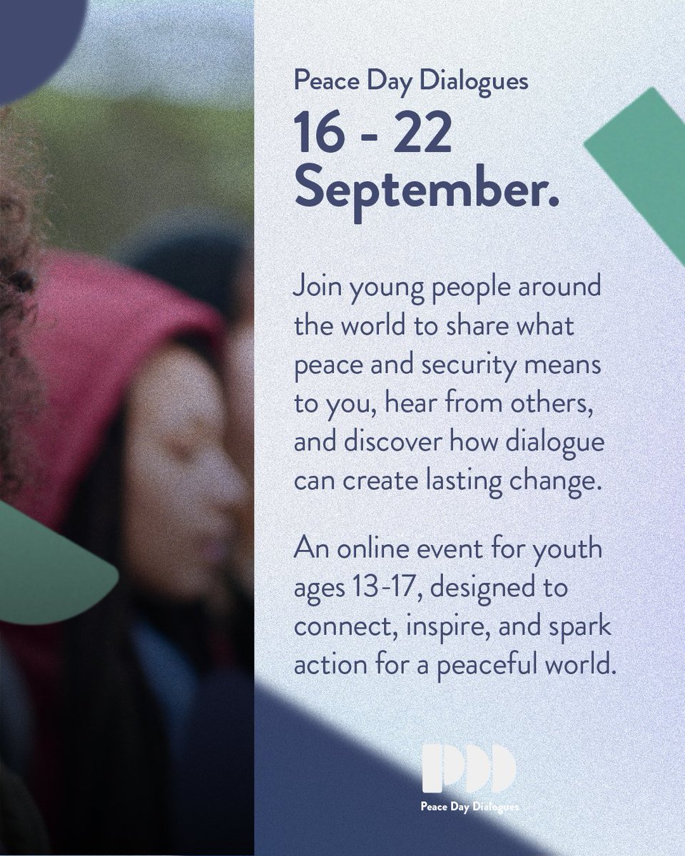 🌍✨ Peace starts with us.
This Peace Day, encourage your students to join the Peace Day Dialogues from 16-22 Sept and be part of a global conversation on what peace means to them. Empower their voices and make a difference together.
🔗 Sign up: go.generation.global/pdd25