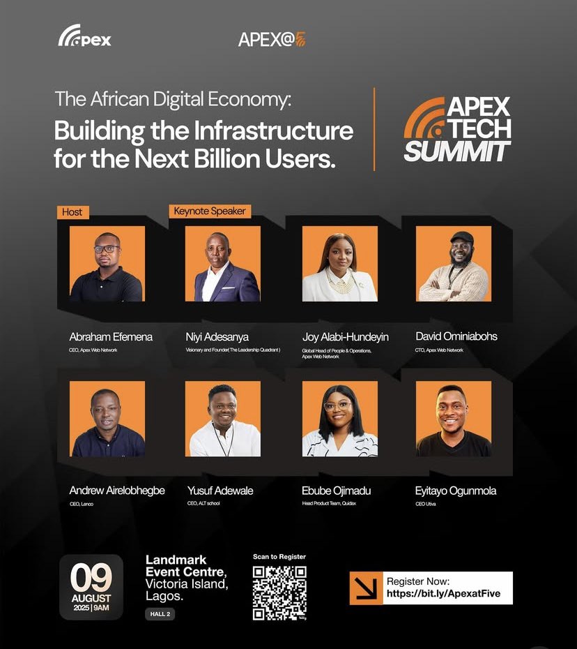 Ayinkee_adee's tweet image. Last Saturday at the Apex@5 Tech Summit was nothing short of inspiring 

Grateful for the chance to learn, Connect and be part of it.
#ApexTechsummit #Apexat5