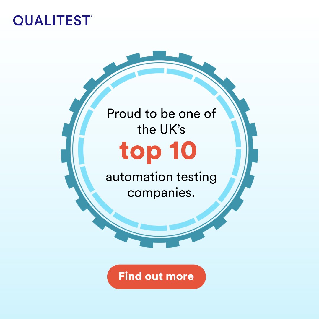 Qualitest's tweet image. We’ve been named one of the #Top10 Automation Testing Companies in the UK by the @LondonPostUK! 
Proud to be trusted by leading enterprises to deliver AI-driven, scalable testing.
Check out the full article 👉 bit.ly/3H69ys4
#QualityEngineering #AutomationTesting