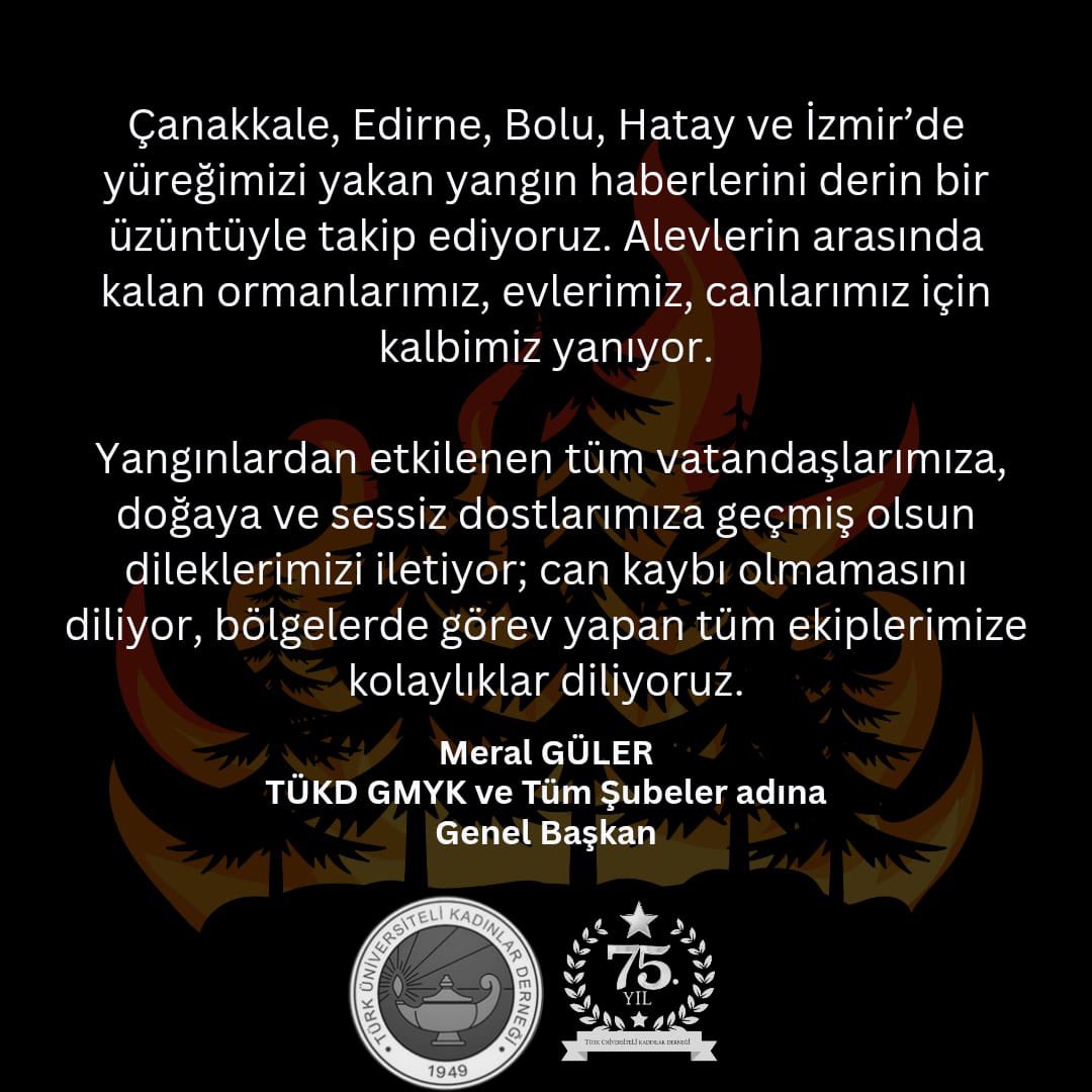 Geçmiş olsun #çanakkale #edirne #bolu #hatay #izmir  #tükd