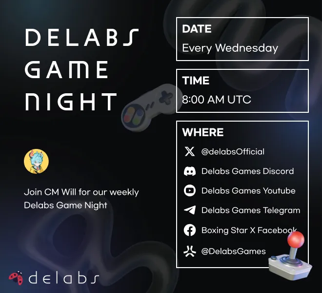 🎉 It’s Time for Ragnarok Libre Livestream! 🎉

Join us for Delabs Game Night #100, our biggest celebration yet!

We’re bringing you the epic Ragnarok Libre launch AND streaming the brand-new Boxing Star X V-Point content! 🥊⚔️

🔥 100th episode. Two massive games. Endless fun.