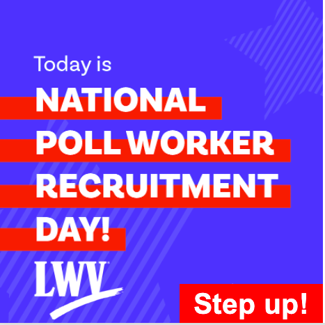 League of Women Voters of Williamsburg Virginia (@lwv_wa) on Twitter photo Today is a call to action. It’s a call to ensure safe, secure, accurate, and accessible elections. When we step up, we ensure there will be no shortage of poll workers. Together we safeguard democracy. Sign up at our secure website ➡️ ➡️ ➡️ powerthepolls.org/lwv <a href="/LWV/">League of Women Voters of the US</a> <a href="/LWVVA/">LWV of Virginia</a> Today is a call to action. It’s a call to ensure safe, secure, accurate, and accessible elections. When we step up, we ensure there will be no shortage of poll workers. Together we safeguard democracy. Sign up at our secure website ➡️ ➡️ ➡️ powerthepolls.org/lwv <a href="/LWV/">League of Women Voters of the US</a> <a href="/LWVVA/">LWV of Virginia</a>
