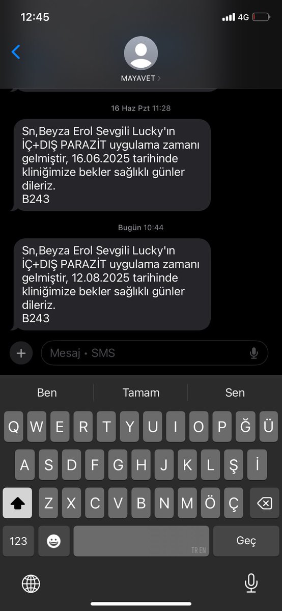 Böyle bir mesaj ile gözümü açtım bugün o kadar ağar geldi ki diyeceklerim bu kadar.