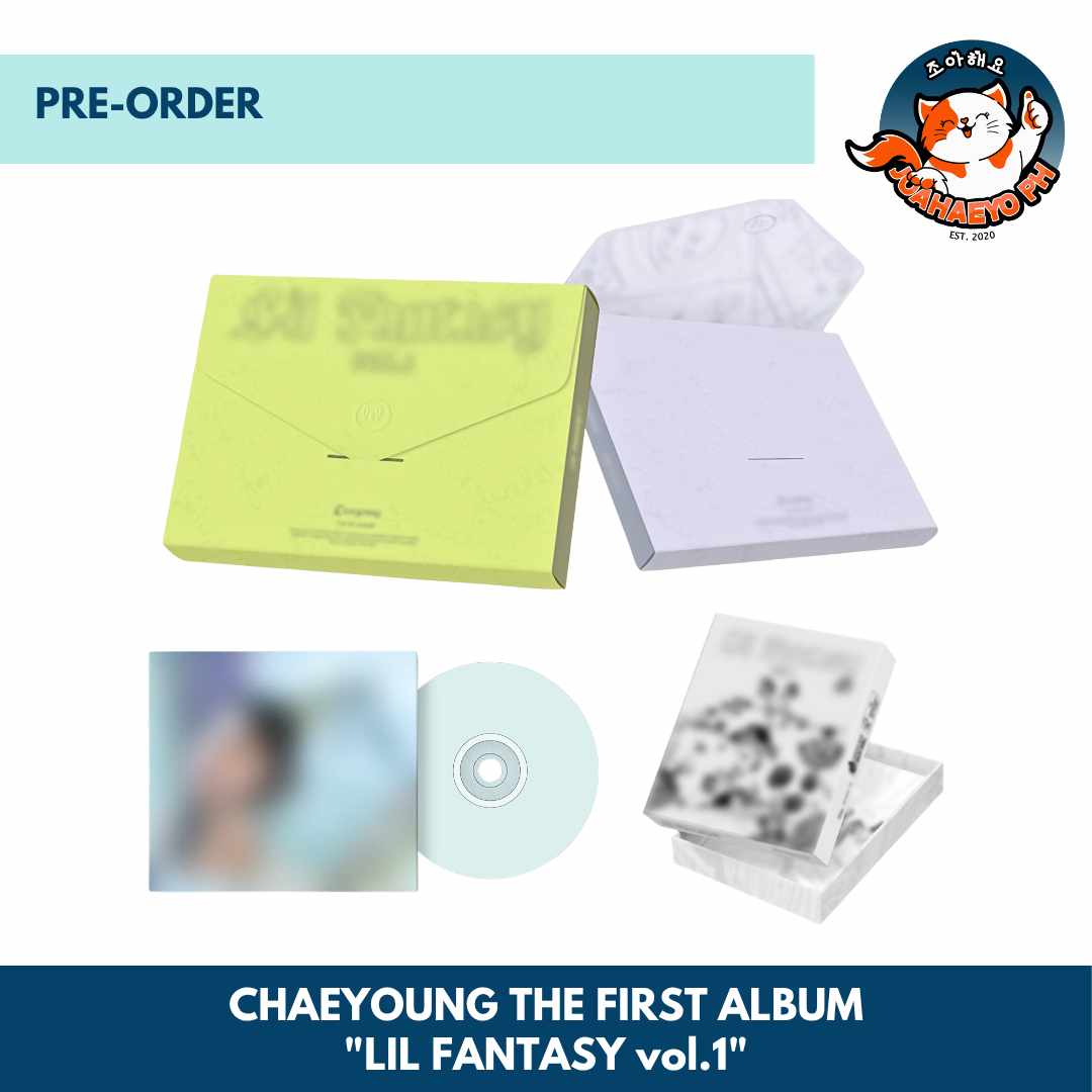 PH GO #JoahaeyoPHGO

CHAEYOUNG THE FIRST ALBUM - LIL FANTASY VOL. 1

🎁 MUSICPLANT/ FANSHOP 
₱ 1,020 - Regular (Glitter / Murmur)
₱ 680 - Sparkle ver.
₱1,070 - Canvas ver.

🎁 SOUNDWAVE / WITHMUU
₱ 900 - Regular (Glitter / Murmur)
₱ 620 - Sparkle ver.
₱1,070 - Canvas ver.