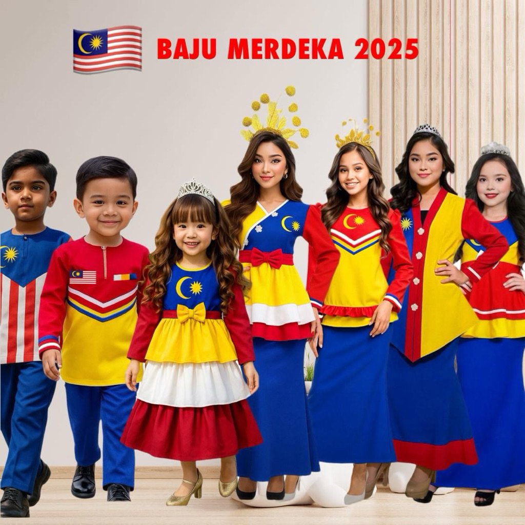 sya_aliya588's tweet photo. Baju Kemerdekaan 2025 – Ready Stock! 🇲🇾

🌟 Fabrik lembut &amp; selesa
🎨 Corak Jalur Gemilang eksklusif

Sesuai untuk sambutan 31 Ogos, sekolah, kerja, atau photoshoot family.

📌 Klik link ni untuk order terus 👉 https://t.co/ZU0xW363iU

🎯 Stok terhad! Siapa cepat dia dapat! https://t.co/ZdfxwwQIAl