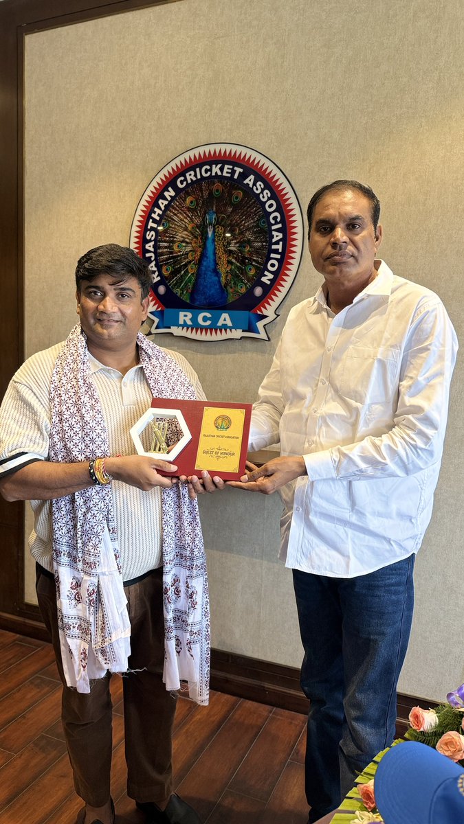 Ravi Kant Chauhan रविकांत चौहान (@imravikchauhan) on Twitter photo Today, met Shri D.D. Kumat, Convenor of the Rajasthan Cricket Association’s Adhoc Committee.He expressed deep interest in disability cricket and assured support for organizing such events in Rajasthan in the future.
🤝 This meeting marks the beginning of new opportunities and an Today, met Shri D.D. Kumat, Convenor of the Rajasthan Cricket Association’s Adhoc Committee.He expressed deep interest in disability cricket and assured support for organizing such events in Rajasthan in the future.
🤝 This meeting marks the beginning of new opportunities and an