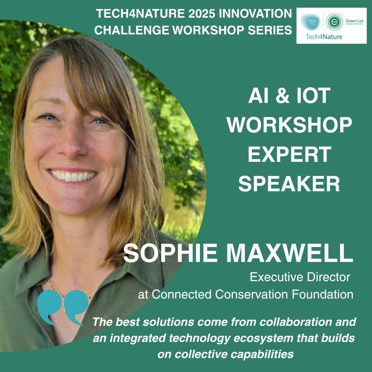 Connected Conservation Foundation (@connected_cons) on Twitter photo #Tech4Nature 2025 Innovation Challenge Workshop: AI and IoT for Real-Time Conservation Impact
Join our Exe Director, <a href="/sophiemaxwell/">sophiemaxwell</a>, in shaping how tech transforms conservation in a free solutions-focused workshop
📅 20 Aug 25
🕒 14:30-17:30 GMT+1
🔗events.teams.microsoft.com/event/0e331295… #Tech4Nature 2025 Innovation Challenge Workshop: AI and IoT for Real-Time Conservation Impact
Join our Exe Director, <a href="/sophiemaxwell/">sophiemaxwell</a>, in shaping how tech transforms conservation in a free solutions-focused workshop
📅 20 Aug 25
🕒 14:30-17:30 GMT+1
🔗events.teams.microsoft.com/event/0e331295…
