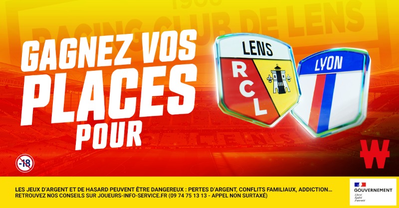 Winamax Sport ๐ (@winamaxsport) on Twitter photo โฝ๏ธ 3 lots de 2 places VIP sont ร gagner pour <a href="/RCLens/">Racing Club de Lens</a> - Lyon, samedi 16/08 ร 17h00 !
๐ Pour participer : retweetez ce tweet, suivez <a href="/WinamaxSport/">Winamax Sport ๐</a> et rรฉpondez avec votre pseudo Winamax.
๐ Tirage au sort mercredi ร 16h00 !
๐ Rรจglement > bit.ly/ConcoursWina25 โฝ๏ธ 3 lots de 2 places VIP sont ร gagner pour <a href="/RCLens/">Racing Club de Lens</a> - Lyon, samedi 16/08 ร 17h00 !
๐ Pour participer : retweetez ce tweet, suivez <a href="/WinamaxSport/">Winamax Sport ๐</a> et rรฉpondez avec votre pseudo Winamax.
๐ Tirage au sort mercredi ร 16h00 !
๐ Rรจglement > bit.ly/ConcoursWina25