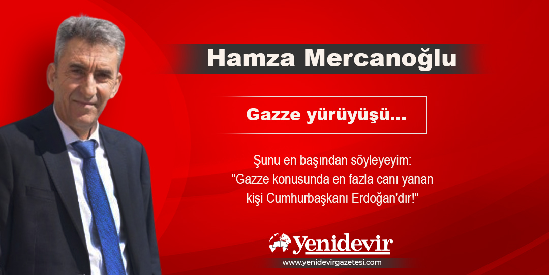 Hamza Mercaoğlu'nun köşe yazısı...

Gazze yürüyüşü...

Şunu en başından söyleyeyim: "Gazze konusunda en fazla canı yanan kişi Cumhurbaşkanı Erdoğan'dır!"

yenidevirgazetesi.com/kose-yazisi/27…
