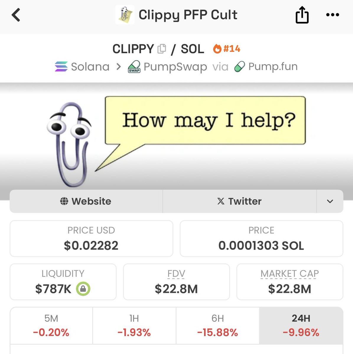 CryptoCowboy_AU's tweet photo. $SWIF is quickly becoming one of the biggest cults on pumpfun

Out preforming $MASK and $CLIPPY last 24 hours 

Sky is the limit for this shigga https://t.co/MRxBvvyOTi