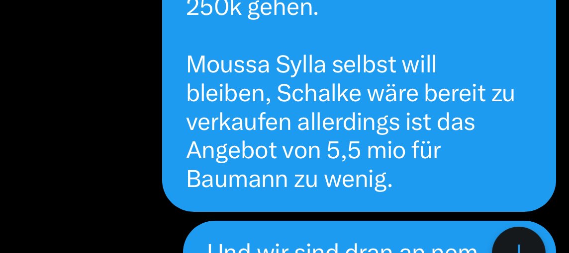 🚨Wie bereits von mir vor 1-2 Tagen privat berichtet wurde, das erste Angebot in Höhe 5,5 mio wurde abgelehnt. Allerdings ist Sevilla bereit 6,5 mio zu zahlen. Baumann wäre dann nicht abgeneigt das Geld anzunehmen. #S04