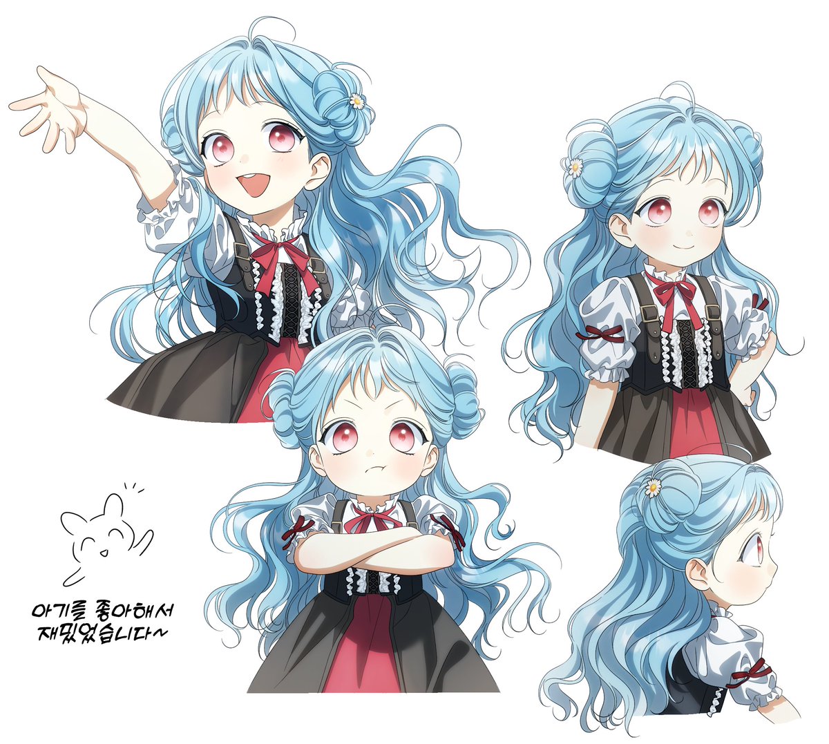 오랜만입니다! 그간 작업했던 캐릭터 시트 일부 올려봅니다~ 육아물 작업이라 재밌었습니다^_^👍