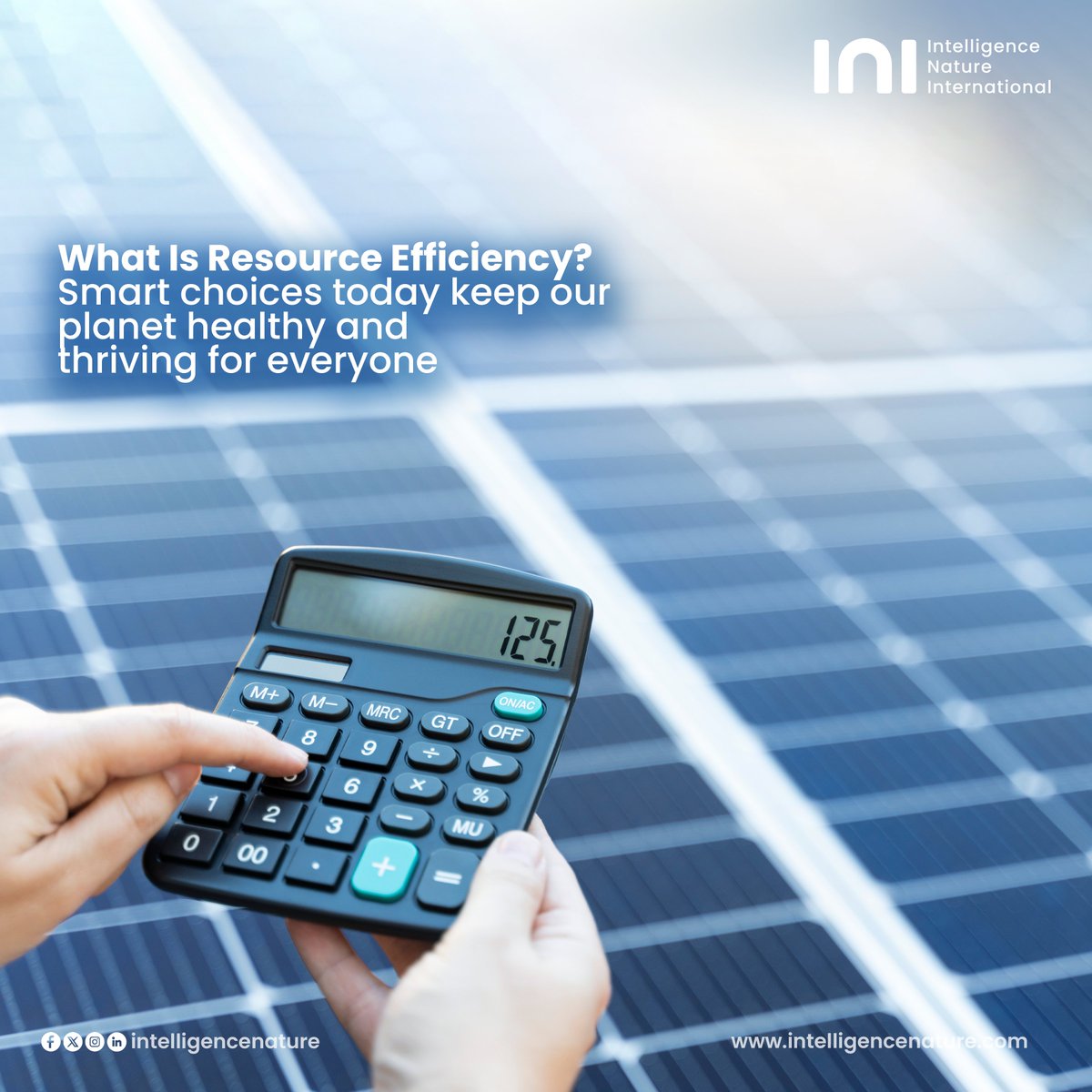 intellinature's tweet image. Resource efficiency is a smart way to live. 

A thread

By doing these actions, we help shape a better, greener future.

Visit our website today at: intelligencenature.com for Resource Efficiency services.

#ResourceEfficiency #IntelligenceNature #INI