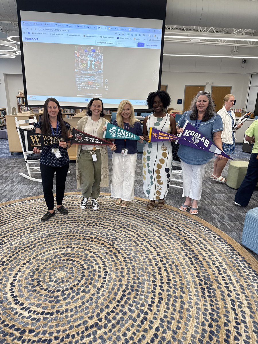 Thank you to <a href="/WoffordTerriers/">Wofford Terriers</a> <a href="/UofSC/">University of South Carolina</a> <a href="/CCUChanticleers/">Coastal Carolina University</a> <a href="/BenedictEDU/">Benedict College</a> <a href="/ColumbiaKoala/">Columbia College, SC</a>  for supplying our staff with swag for our College spotlights! <a href="/AVID4College/">AVID</a> <a href="/RichlandTwo/">Richland School District Two</a> #PurposeDrivenFutureReady #FLOCKTogether #PESFLY