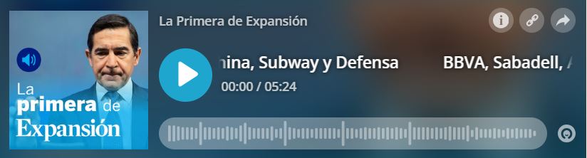 Unidad Editorial (@unidadeditorial) on Twitter photo 🎙️📉En agosto, sigue disfrutando de 'La Primera de <a href="/expansioncom/">expansioncom</a>', el pódcast económico diario y gratuito que te ofrece cada mañana de lunes a viernes las noticias más relevantes del panorama empresarial y financiero a través de la voz de <a href="/AmaiaOrmaetxea/">Amaia Ormaetxea</a>👇
expansion.com/podcasts/prime… 🎙️📉En agosto, sigue disfrutando de 'La Primera de <a href="/expansioncom/">expansioncom</a>', el pódcast económico diario y gratuito que te ofrece cada mañana de lunes a viernes las noticias más relevantes del panorama empresarial y financiero a través de la voz de <a href="/AmaiaOrmaetxea/">Amaia Ormaetxea</a>👇
expansion.com/podcasts/prime…