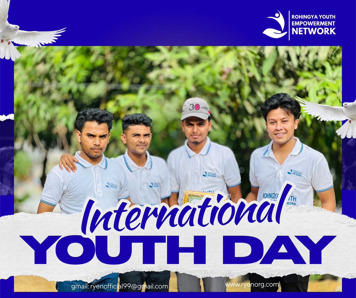 RYEN_ORG's tweet photo. On International Youth Day, we the Rohingya youth rise fearless, united, and unshaken. From the heart of the camps, our voices reach the world, carrying the power to change our future.

12/08/2025

#rohibgyayouth https://t.co/HYYxomBB42