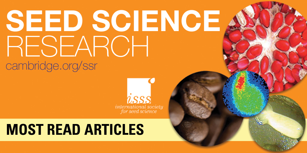 Check out the most-read articles from Seed Science Research here: 
📚 cup.org/4frRncK
#seedscience