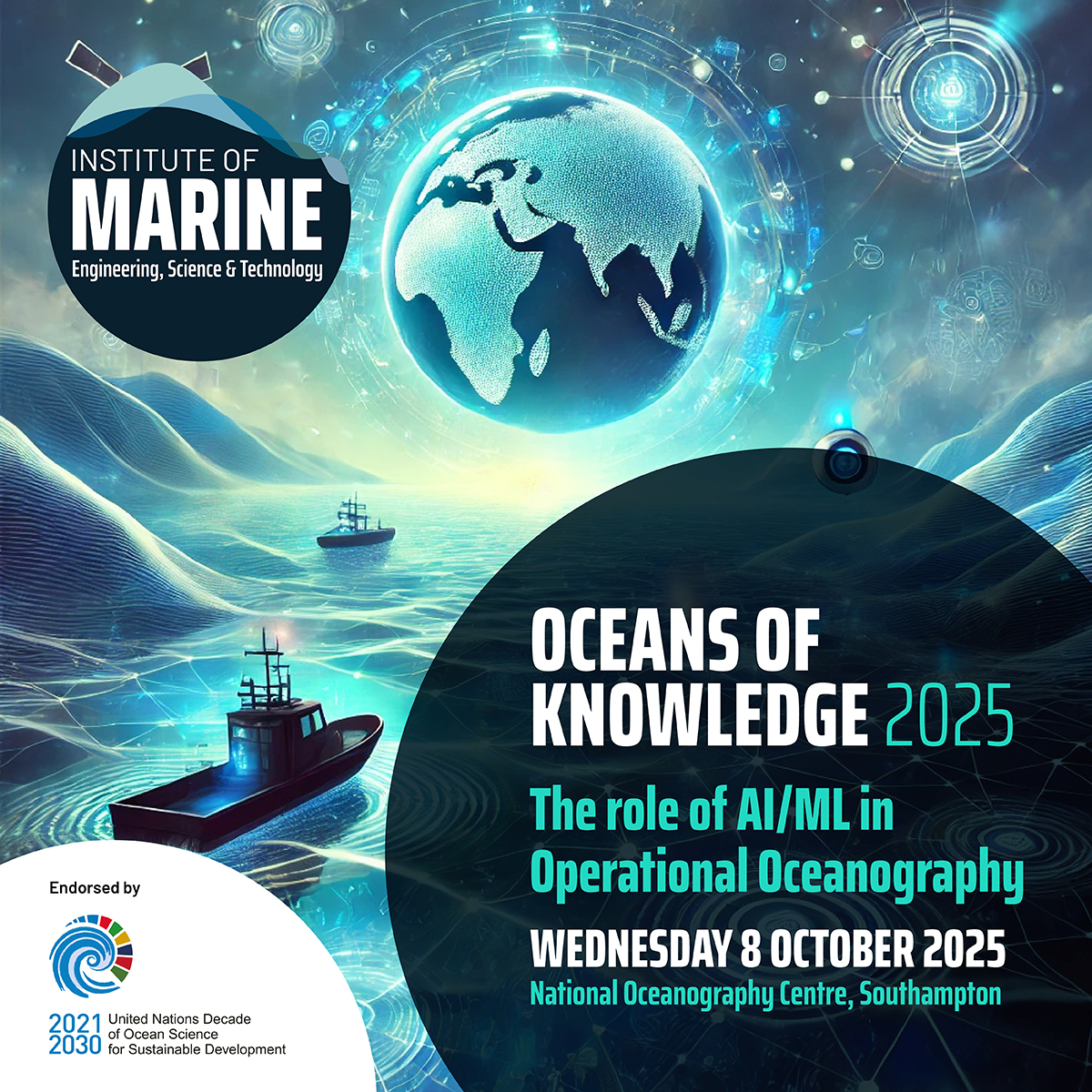 IMarEST (@imarest) on Twitter photo Tickets are now live for Oceans of Knowledge 2025!🌊
Join us in Southampton at <a href="/NOCnews/">National Oceanography Centre</a> to hear from groundbreaking speakers from all aspects of oceanography, artificial intelligence and machine learning.🧠
Find out more👉bit.ly/OoK25
Save 40% until 27 August. Tickets are now live for Oceans of Knowledge 2025!🌊
Join us in Southampton at <a href="/NOCnews/">National Oceanography Centre</a> to hear from groundbreaking speakers from all aspects of oceanography, artificial intelligence and machine learning.🧠
Find out more👉bit.ly/OoK25
Save 40% until 27 August.