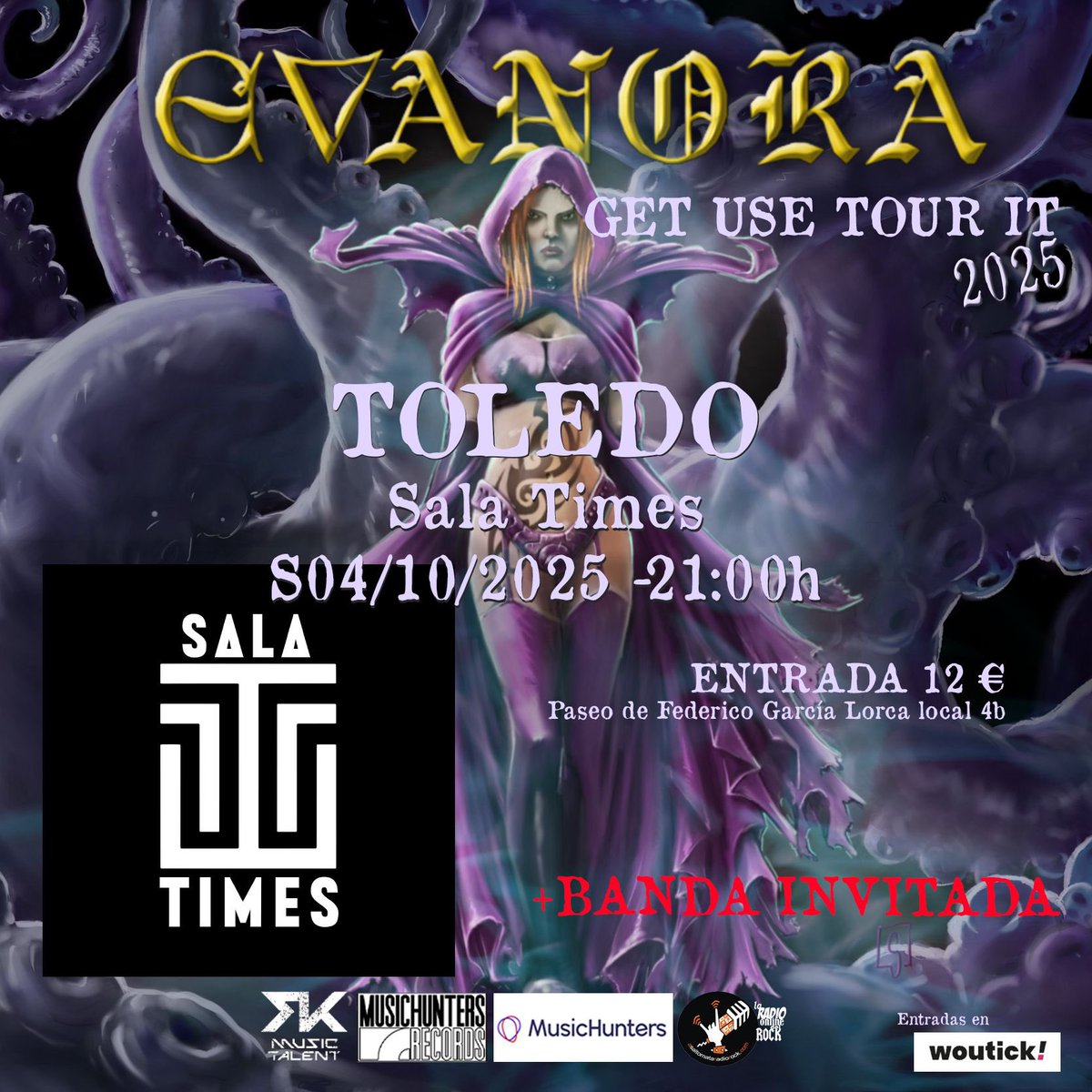 Octubre verá la llegada por primera vez de Evanora a Toledo ⚡️⚡️⚡️

woutick.es/evento/59980/e…