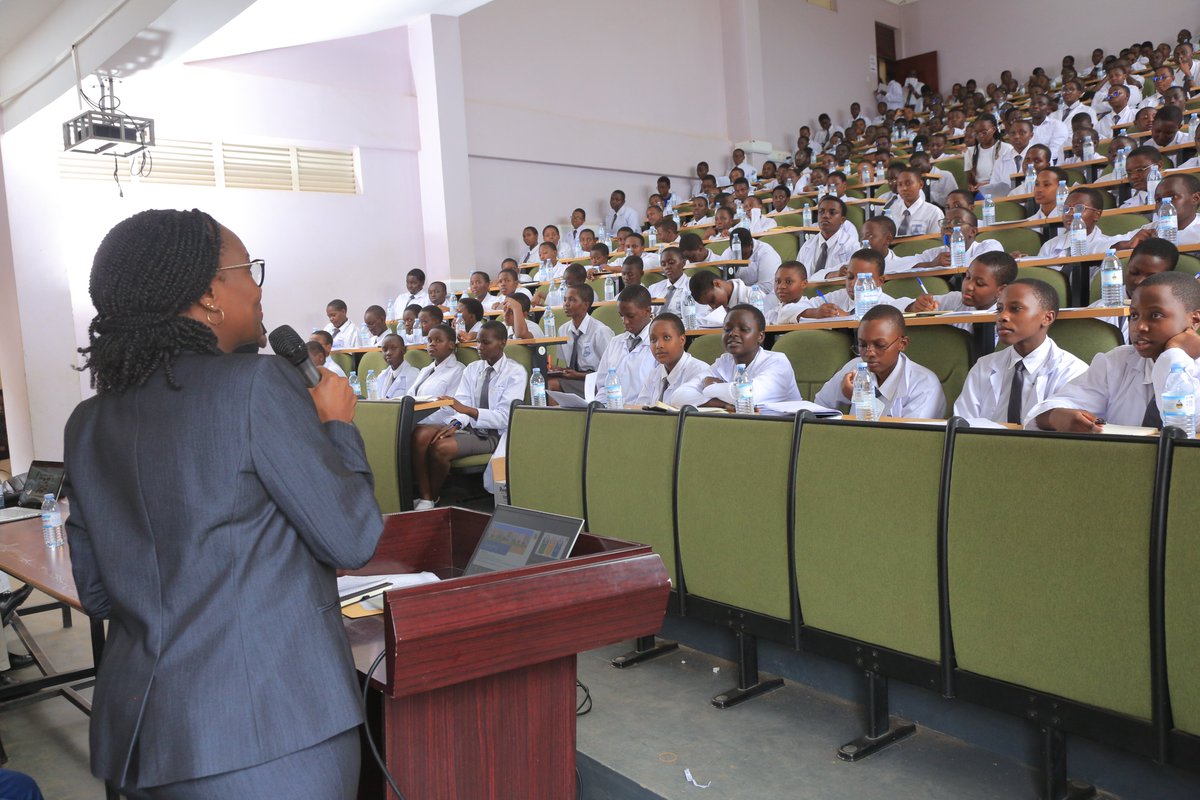 MbararaUST's tweet photo. In her closing remarks, Prof. Byakika encouraged learners to live purposefully, care for their health, and avoid destructive behaviors such as alcoholism, drug abuse, and sexual immorality. 

She wished them academic success and expressed hope to welcome them back to @MbararaUST as future students during orientation week.